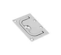 Motoforti 76x57mm Boat Floor Locker Hatch Lift Flush Ring Pull Handle Long-lasting