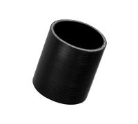 Motoforti 80mm 3.15" ID 100mm 3.94" Length 0 Degree Silicone Straight Coupler Hose 4-Ply Reinforced 5mm Thick Straight Silicone Hose Coupler Turbo Intercooler Pipe Universal Black 1PC