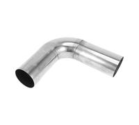 Motoforti 90 Degree Mandrel Exhaust Tube Car Exhaust Pipe Mandrel Bend DIY Custom Tubing Pipe 2.75" OD 7.87" Leg Length 304 Stainless Steel Silver Tone