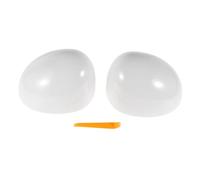 Motoforti ABS Left Right Mirror Cover Cap Replacement White for Mini F54 Clubman 2014-07/2019 without Horns Mirror Guard Cover No.51167401231