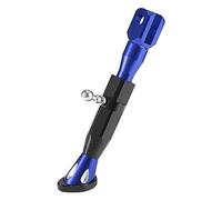 Motoforti Adjustable Motorcycle Kickstand Side Support Stand Set Blue Black