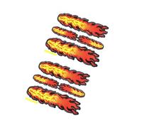 Motoforti Automobile Adhesive Fire Flame Decal Sticker Orange Red Yellow Pair Long-lasting