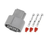 Motoforti Camshaft Speed Sensor Connector Female Wire Terminal Connector for Isuzu Plastic Tin-Plated Copper Gray Waterproof