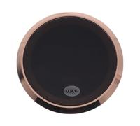 Motoforti Car Clock Rose Gold Tone White Light Analog Clock for Car Round Glass Metal 46x46x11mm 1 Pcs