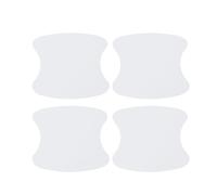 Motoforti Car Door Handle Cup Protector Door Handle Scratches Protective Films 3.54"x3.93" Anti-Scratches PVC White 4 Pcs