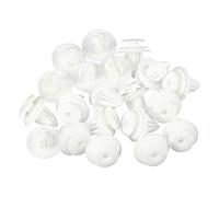 Motoforti Car Door Trim Panel Push Clips Pillar Retainer, for Nissan Pathfinder 1996-2012, Plastic, No.0155309791, White, 20 Pcs