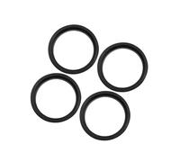 Motoforti Car Hub Centric Rings Wheel Bore Center 66.6 to 57.1mm - 4pcs Black Long-lasting