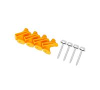 Motoforti Car Mounting Clips, for Smart Fortwo 2008-2014, Plastic,Metal, Yellow, 4 Set