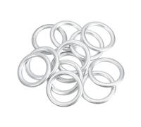 Motoforti Car Oil Drain Plug Gaskets, Engine Oil Crush Washer Seals, for Audi A3 2009-2013, Aluminum, No.N0138157, Silver Tone, 12 Pcs