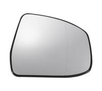 Motoforti Car Rearview Asherical Non-heated Right Side Mirror Glass Replacement, for Ford Focus 2008-2018, Real Glass, with Backing Plate, White Glass