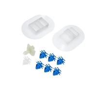 Motoforti Car Side Skirt Fixing Clip Set Fit for Citroen DS3-10 Pcs White Long-lasting