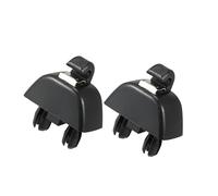 Motoforti Car Sun Visor Support Clip, for Audi A6, Plastic, Black, 2 Pcs