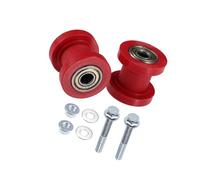Motoforti Chain Roller Pulley Tensioner/for Motorcycle ATV 8mm 2 Set Red Long-lasting
