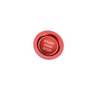 Motoforti Engine Start Stop Button Cover Kit One Click Push Start Button Trim Sticker for Land Rover Discovery for Range Rover Sport Aluminum Alloy Red Long-lasting