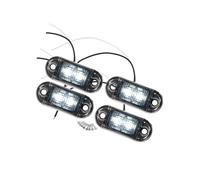 Motoforti Front Rear Side Marker Light 2 LED for Truck Camper White (Set of 4) Long-lasting