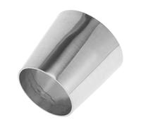 Motoforti Mandrel Exhaust Bend Elbow Concentric Reducer Car Exhaust Pipe Tubing Piping Adapter 2" OD to 2.5" OD 304 Stainless Steel Silver Tone