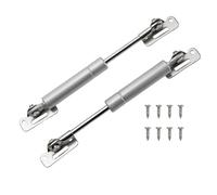 Motoforti Mini Lift Supports Gas Struts 6inch/155mm 9lb/40N/4kg 2 Set | for Small Cabinet Cover Gas Springs, Silver Tone