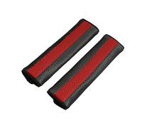Motoforti Motor Detachable Fastener Red Black Seatbelt Cover Pad Pair Long-lasting
