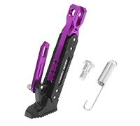 Motoforti Motorcycle Kickstand Side Parking Foot Support Stand Holder Purple