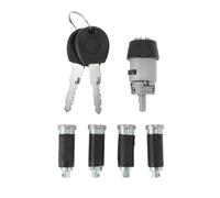 Motoforti No.357905855A/357905855B Ignition Lock Cylinder and Door Lock for VW Transporter T4 1990-2003 Ignition Switch Cylinder with 2 Keys Set