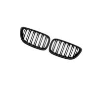 Motoforti No.51137295523/51137295524 Front Hood Bumper Grille Grill for BMW 2 Series F22 14-21 Front Bumper Kidney Grille Grill Double Slat Matte Black 1 Pair Long-lasting