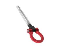 Motoforti Red Car Front Bumper Trailer Ring Eye Towing Tow Hook Screw Long-lasting