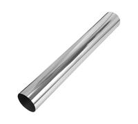 Motoforti Straight Exhaust Pipe Tube Car Exhaust Pipe Mandrel Bend DIY Custom Tubing Pipe 121mm/4.75" OD 762mm/30" End Length T304 Stainless Steel Silver Tone