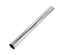 Motoforti Straight Exhaust Pipe Tube Car Exhaust Pipe Mandrel Bend DIY Custom Tubing Pipe 76mm/3" OD 762mm/30" End Length T304 Stainless Steel Silver Tone