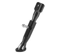 Motoforti Universal Adjustable Motorcycle Kickstand Side Support Stand CNC Aluminum Alloy Black 1 Set