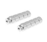 Motoforti Universal Bicycle Rear Foot Pegs Footrest, Silver Tone, 1 Pair