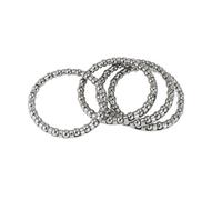 Motoforti Universal Bike Ball Bearing Retainer, 33.5mm ID, Silver Tone, 4 Pcs