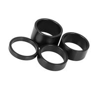 Motoforti Universal Bike Headset Spacers, 5 10 15 20mm, Black, 4 Pcs