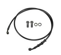 Motoforti Universal Brake Hose Motorcycle ATV Dirt Bike Motocross Braided Hydraulic Brake Line Oil Hose Pipeline, 130cm, Durable, Metal, Black Army Green, 1 Set