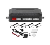 Motoforti Universal Car Auto Vehicle Reverse Backup Radar System Reverse Parking Sensors Alarm Buzzer Reminder Distance Detection Black 4 Parking Sensors