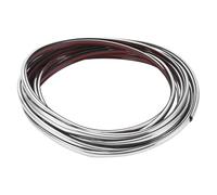 Motoforti Universal Car Door Edge Protective Strip L-Type Car Door Edge Guards Fit for most Cars Sedans Trucks SUV, 8M/26.25ft, Anti-scratch Collision, PVC, Chrome Silver Tone