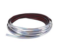 Motoforti Universal Car Door Edge Protective Strip L-Type Car Door Edge Guards Fit for most Cars Sedans Trucks SUV, 5M/16.4ft, Anti-scratch Collision, PVC, Laser Silver Tone