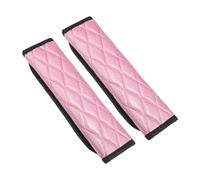 Motoforti Universal Car Seat Belt Cover, Seat Belt Cushion Bling Shoulder Strap, 23x6.3cm 9.06"x2.48", Comfortable Protect Neck, Polyester, Pink, 1 Pair