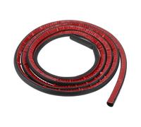 Motoforti Universal Car Weatherstrip Door Weather Stripping Edge Trim Seal Strip Self Adhesive Weather Seal Strip for Car Door, 7Ftx0.31", D-Shape, EPDM, Black