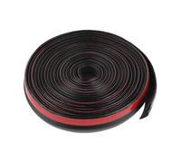 Motoforti Universal Car Weatherstrip Weather Stripping Edge Trim Seal Strip Self Adhesive Weather Seal Strip for Car Door Window, 13Ft, Z-Shape, EPDM, Black