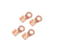 Motoforti Universal Copper Ring Terminals, Copper, Rose Gold Tone, 4pcs