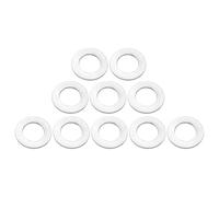 Motoforti Universal Flat Washer, 25mm ID 44mm OD 3mm Thickness, Durable, Stainless Steel, Silver Tone, 10 Pcs