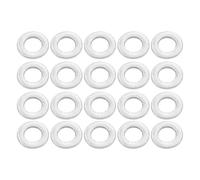 Motoforti Universal Flat Washer, 5mm ID 10mm OD 1mm Thickness, Durable, Stainless Steel, Silver Tone, 20 Pcs