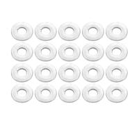 Motoforti Universal Flat Washer, 6mm ID 14mm OD 1.5mm Thickness, Durable, Stainless Steel, Silver Tone, 20 Pcs