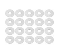 Motoforti Universal Flat Washer, 6mm ID 20mm OD 1.2mm Thickness, Durable, Stainless Steel, Silver Tone, 20 Pcs
