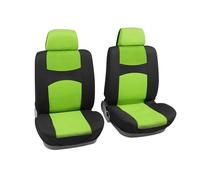 Motoforti Universal Front Car Truck Seat Cover Kit Protector Pad Black Green Long-lasting
