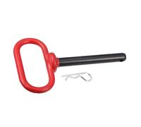 Motoforti Universal Hitch Lock Pin and R-Clip, Carbon Steel, Red, 1 Pcs