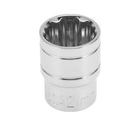 Motoforti Universal Impact Socket Hardware Tool 38mm Durable Chrome Vanadium Steel Silver Tone 1 Pcs 12 Point 21mm for Car Motorcycle Dirtbike 1/2 Inch Drive