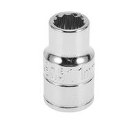 Motoforti Universal Impact Socket Hardware Tool 38mm Durable Chrome Vanadium Steel Silver Tone 1 Pcs 12 Point 11mm for Car Motorcycle Dirtbike 1/2 Inch Drive