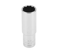 Motoforti Universal Impact Socket Hardware Tool 78mm Durable Chrome Vanadium Steel Silver Tone 1 Pcs 12 Point 20mm for Car Motorcycle Dirtbike 1/2 Inch Drive