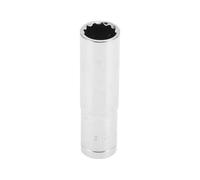 Motoforti Universal Impact Socket Hardware Tool 78mm Durable Chrome Vanadium Steel Silver Tone 1 Pcs 12 Point 15mm for Car Motorcycle Dirtbike 1/2 Inch Drive